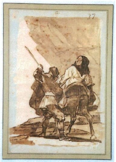 El Ministerio de Cultura y Deporte adquiere el dibujo ‘En voyage’ de Goya para el Museo Nacional del Prado